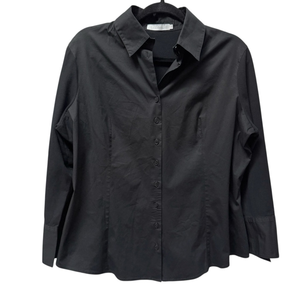 Anne Fontaine Connie 3/4 Sleeve Cotton Poplin Button Down Shirt - Picture 2 of 7